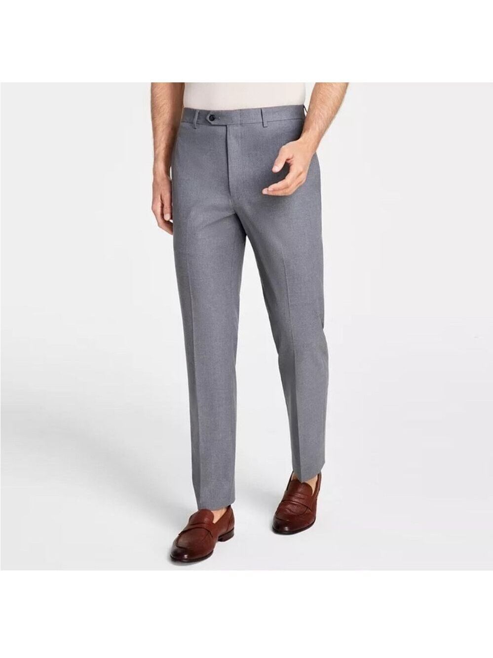 Michael Kors Men’s Classic Fit Light Gray Men's Dress Pants 40W x 32L
